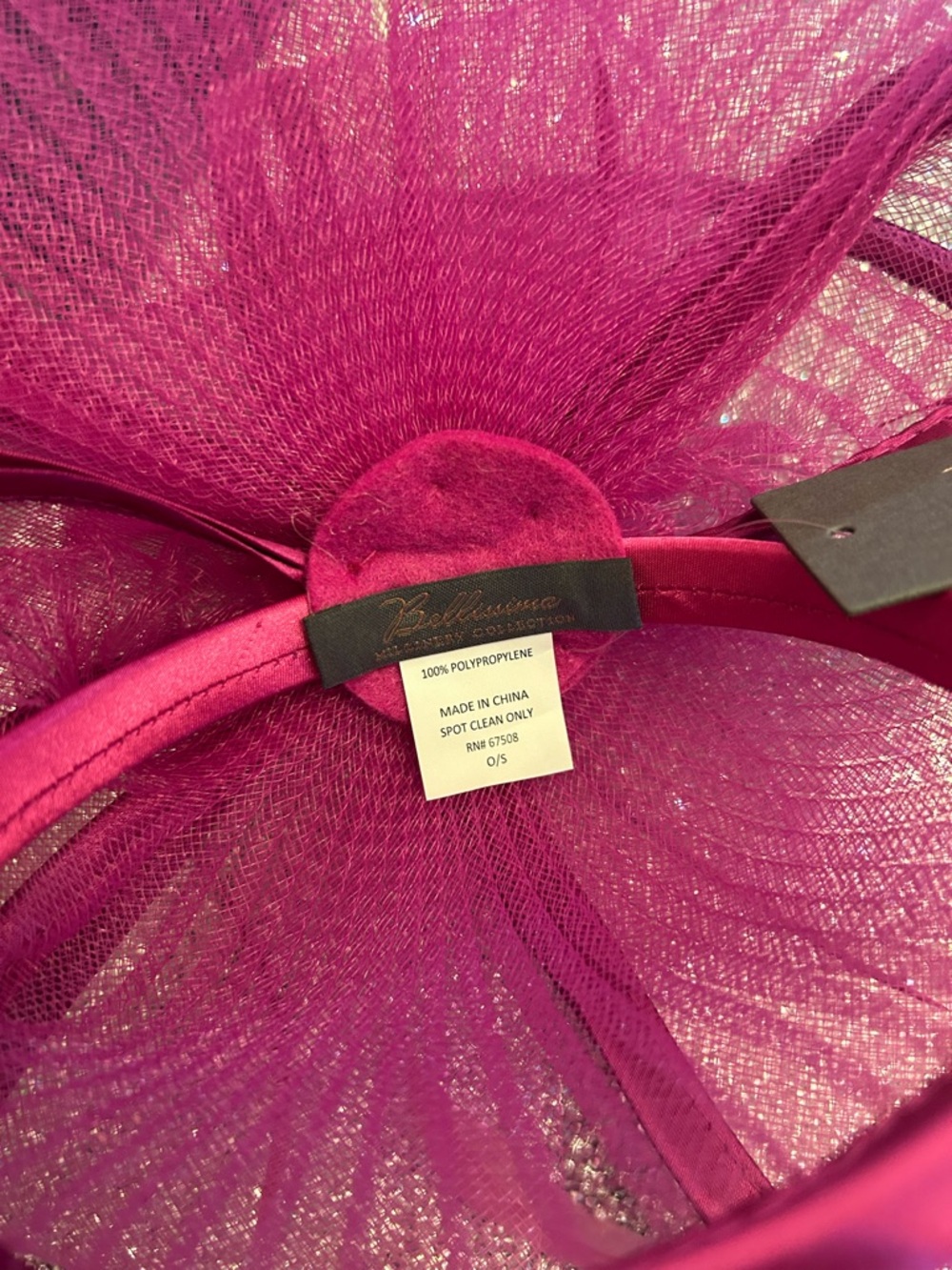 Bellissima Fuchsia Millinery Collection Headband Derby 🐎 Style - Picture 2 of 4